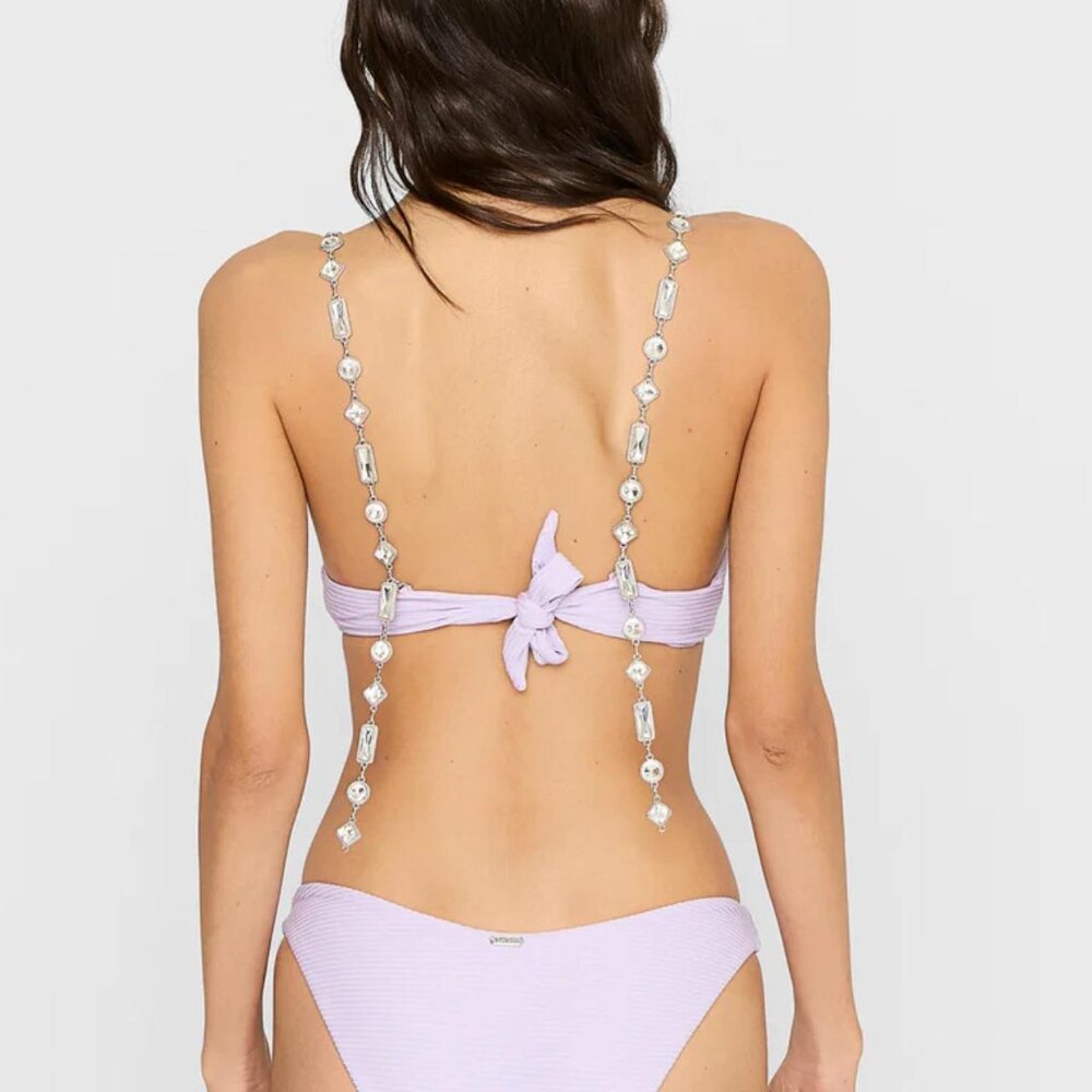 BEACH BUNNY NEW WITH TAGS XL Silas Bralette Top - Lilac & Bloom